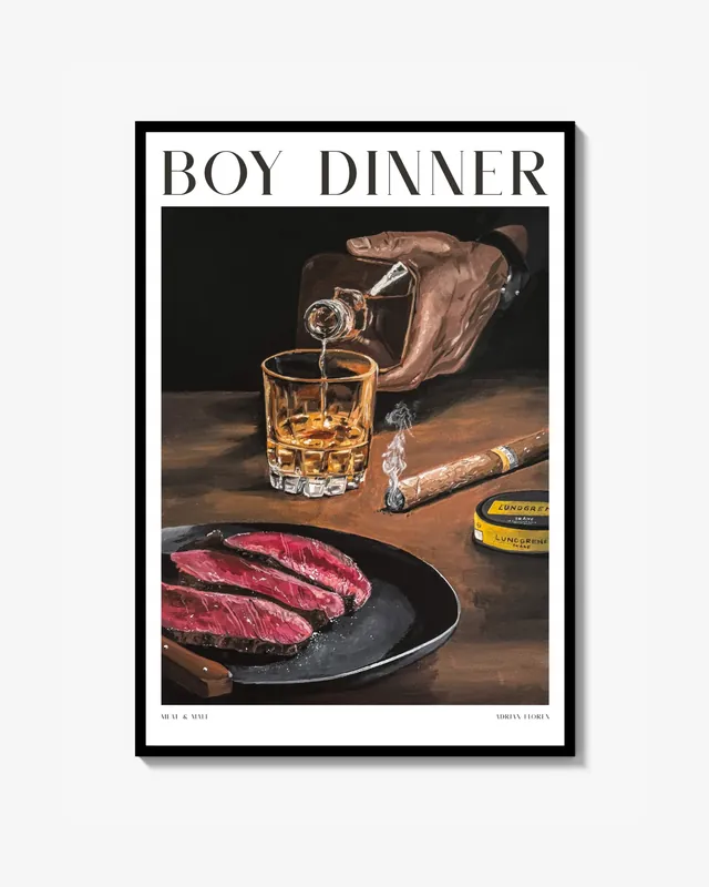 "Boy Dinner" Print - Prissänkt
