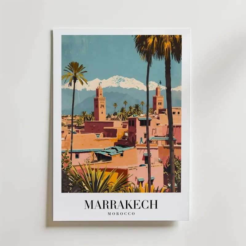 Marrakech Beneath The Atlas Poster - Köp direkt