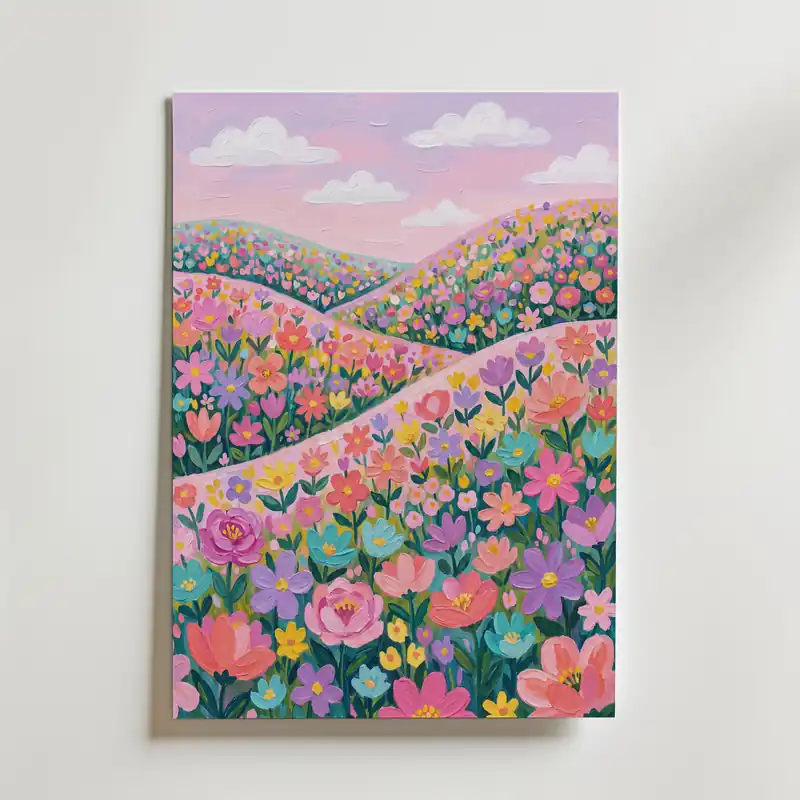 Bra pris - Blooming Hills Poster