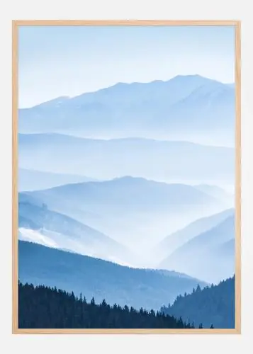 Blue Mountain Poster (21x29.7 cm (A4)) | Köp idag