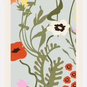 Kan beställas | Flower Market Corfu Canvastavla (30x40 cm)